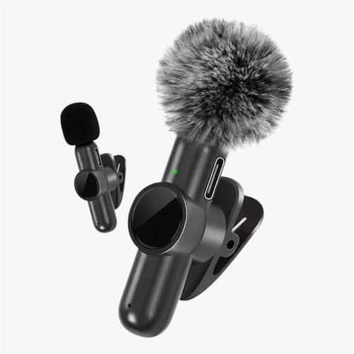 Micrófono Lavalier Inalámbrico para iPhone y Android con Reducción de Ruido