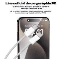 Cargador USB-C 35W de Carga Rápida + Cable 1m