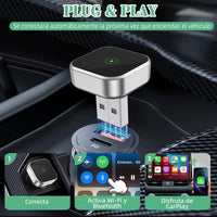Adaptador CarPlay y Android Auto Inalámbrico 2 en 1