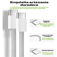 Cargador USB-C 35W de Carga Rápida + Cable 1m