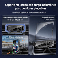 Soporte para Celular de Auto con Carga Inalámbrica 15W Ajuste Automático