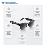 Lentes Inteligentes Bluetooth 5.4 para Música y Llamadas con UV400
