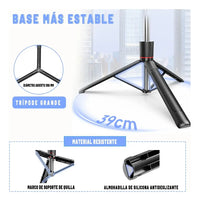 Trípode para Celular 1.72 m Selfie Stick con Control Bluetooth y Luz LED