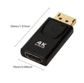 Adaptador Compatible con DisplayPort a HDMI 4K DP macho a hembra, convertidor